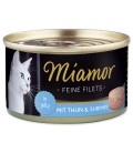 Konzerva MIAMOR Feine Filets tuniak + krevety v želé 100g