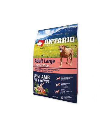ONTARIO Dog Adult Large Lamb & Rice & Turkey 2,25kg