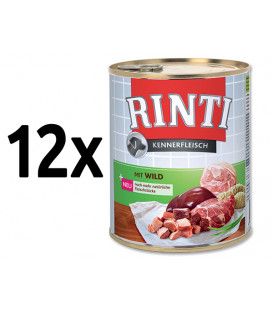 12x konzerva RINTI Kennerfleisch zverina 800g