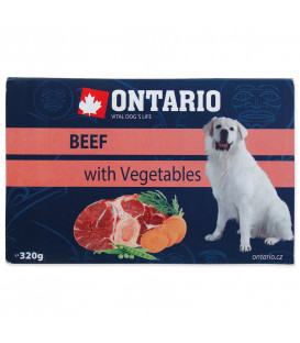 Vanička ONTARIO Dog Beef with Vegetable 320g