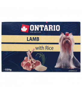 Vanička ONTARIO Dog Lamb with Rice 320g